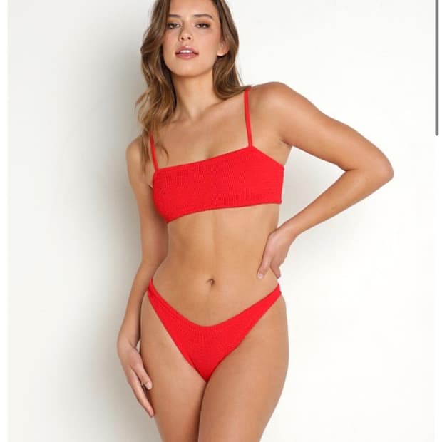 Hunza G 훈자지 bikini red 비키니