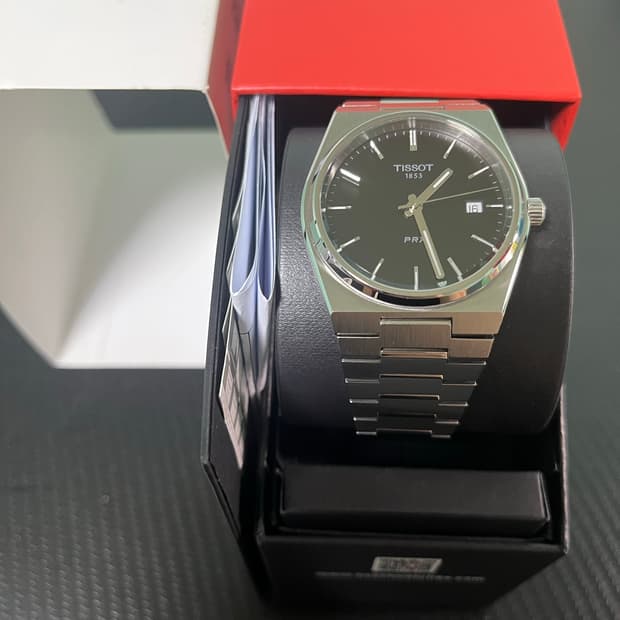 PRX 40mm 쿼츠 블랙 풀박스