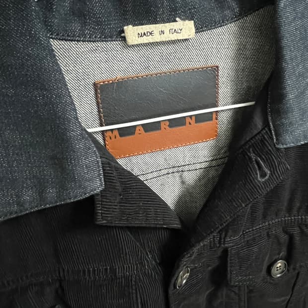 마르니 블랙 코듀로이 자켓