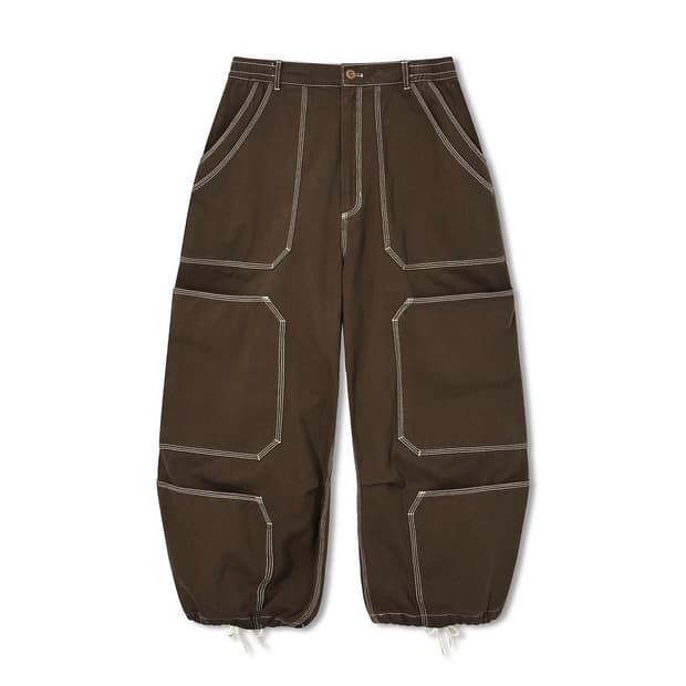 앵글런 Anglan Spread Panel Twill Work Pants