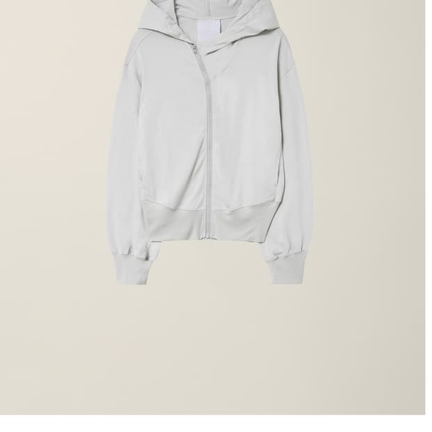 누마레 éé  후드집업 라이트그레이