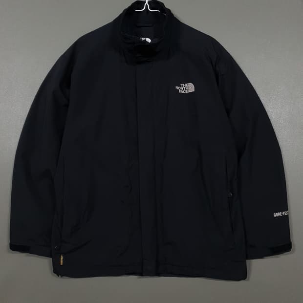 실측 XL) 노스페이스 고어텍스 바람막이 마운틴 자켓 고프코어 블랙