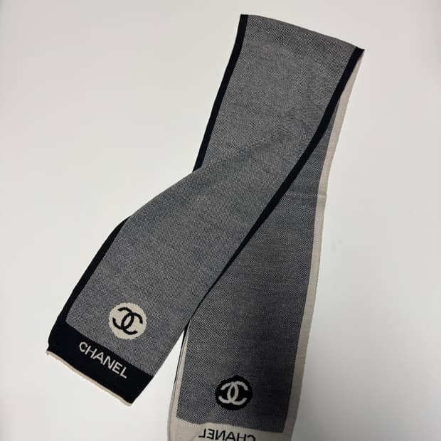 샤넬 리메이크 커스텀 패턴 머플러 목도리