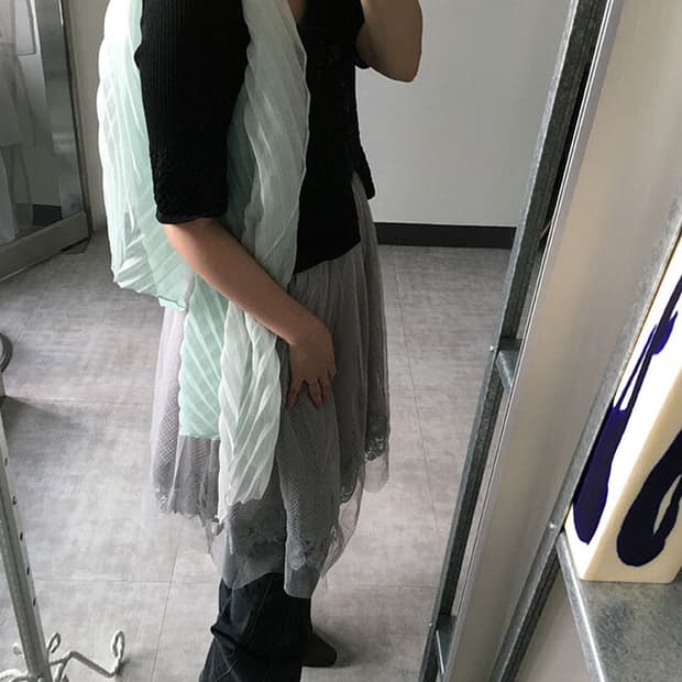 axes femme) lace tulle cami dress