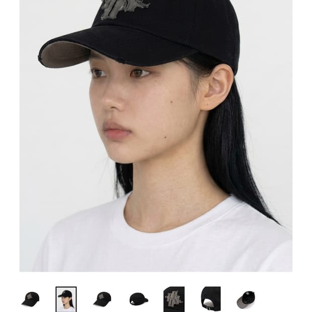 포스333 볼캡 블랙