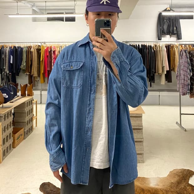 WRANGLER denim work shirts 랭글러 데님 워크 셔츠