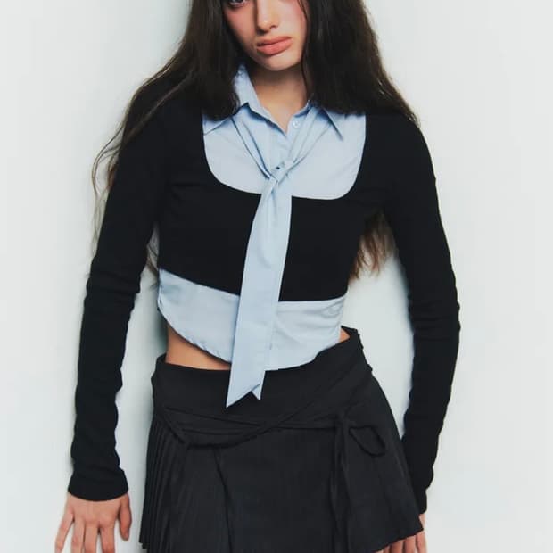 {카리나 착용} 페인오어플레져 evelyn shirt top