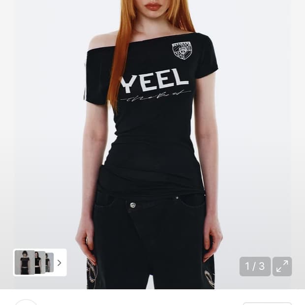 Yeel(와이이이엘) RACING ASYMMETRIC T-SHIRT