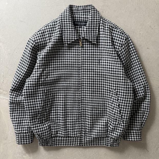 Yves Saint Laurent Check Wool Jacket