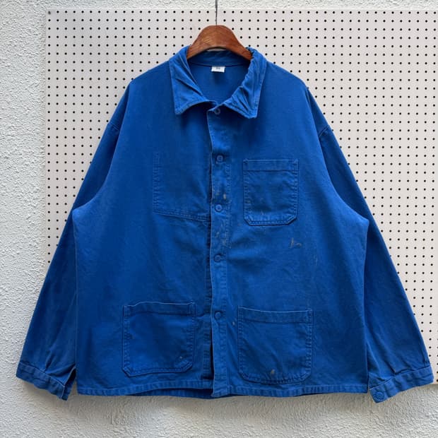 BIG SIZE OLD VINTAGE WASHED 빈티지 프렌치워크자켓