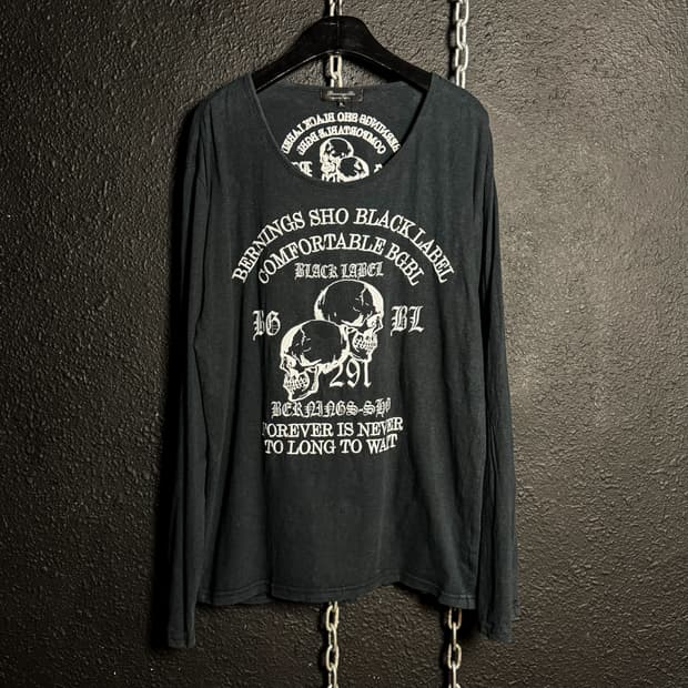 Berning Sho Black Label – Skull Long Sle