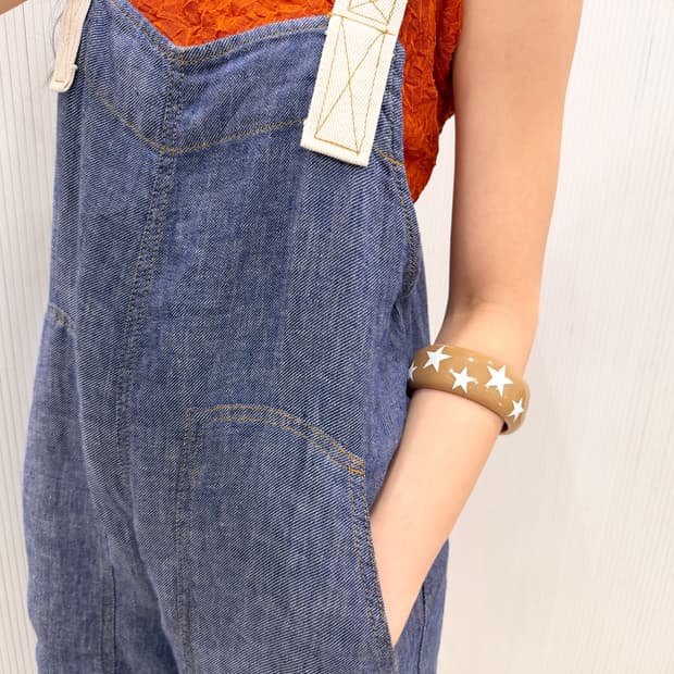 Cinch Hem Denim Overalls