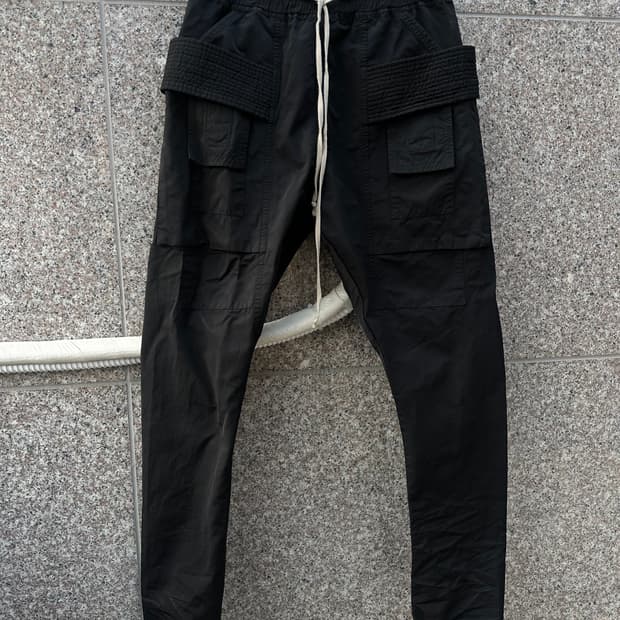 릭오웬스 크리치 카고 팬츠 태권도 팬츠