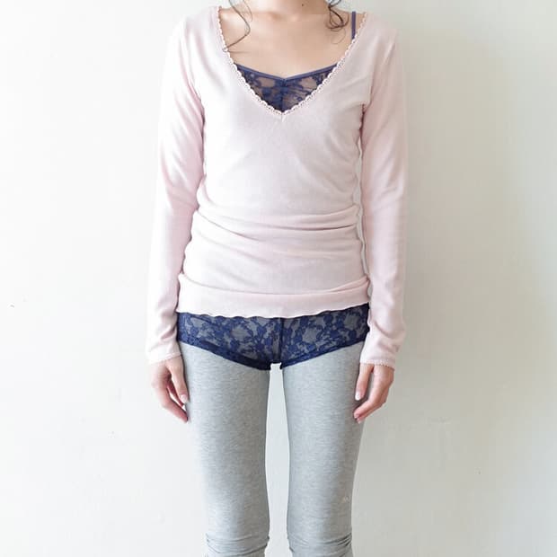 샵페어리 iris long top - pink