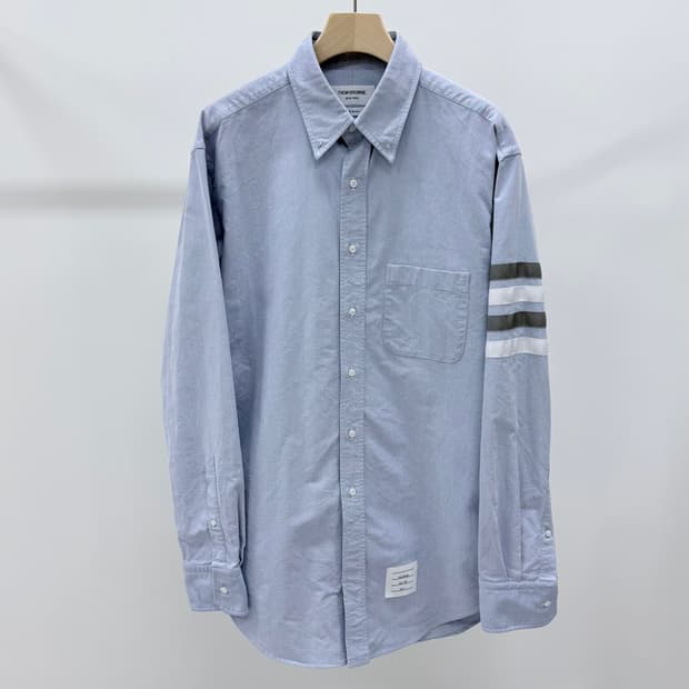 [S급/5] 톰브라운 사선완장 옥스포드 셔츠 블루