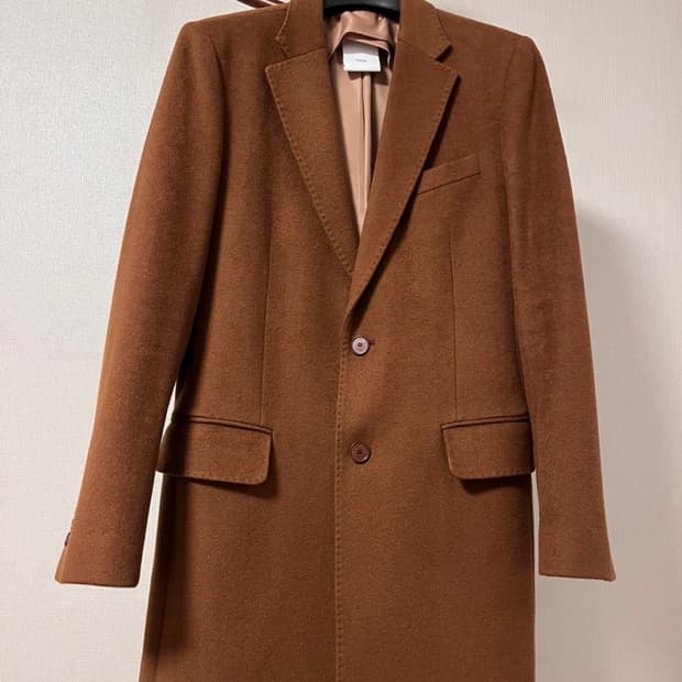 옴브루노 남성 캐시미어 50% 코트 / 브라운 / 100