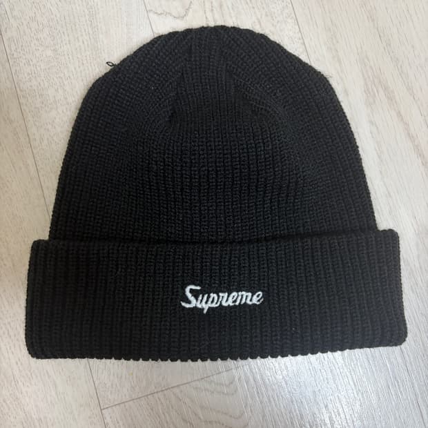 슈프림 25FW 로고 비니