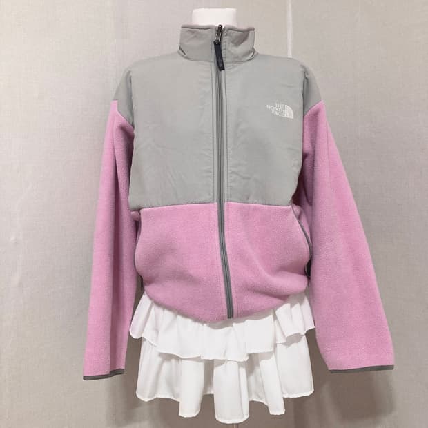 노스페이스 핑크그레이 후리스 XL