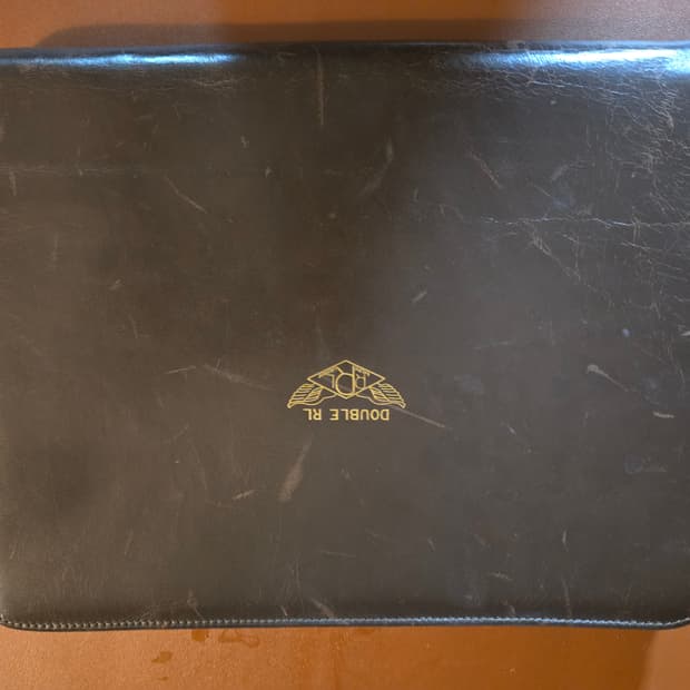 RRL DOUBLE RL 더블알엘 빈티지 레더 지퍼 도큐먼트 케이스