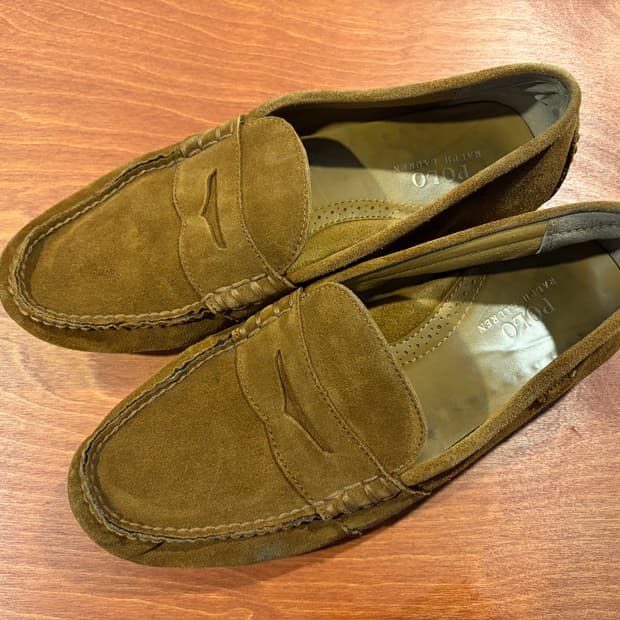 폴로 스웨이드 로퍼