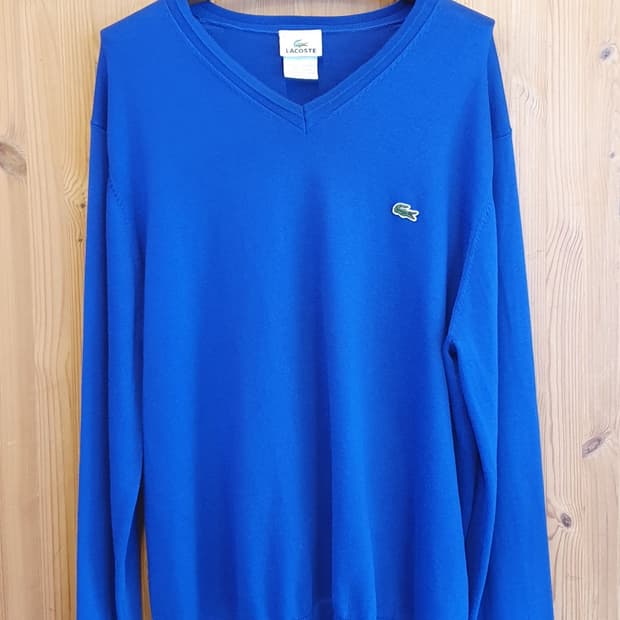 100.라코스테 브이넥 니트 