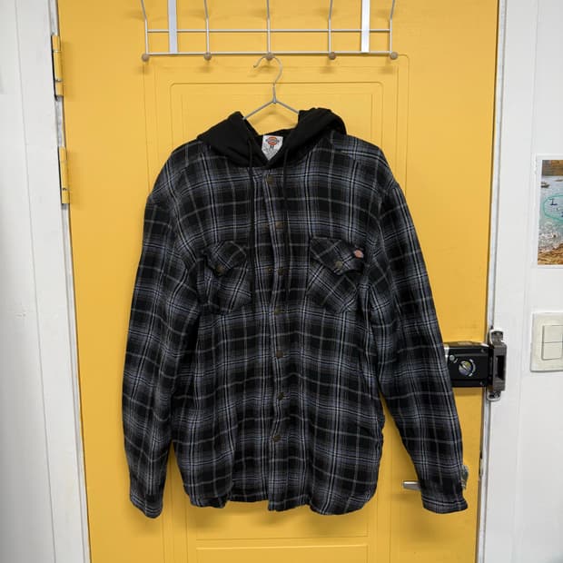 Dickies check hoody zipup