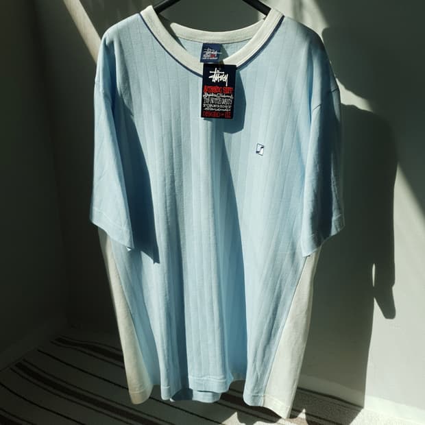 90s STUSSY football tee