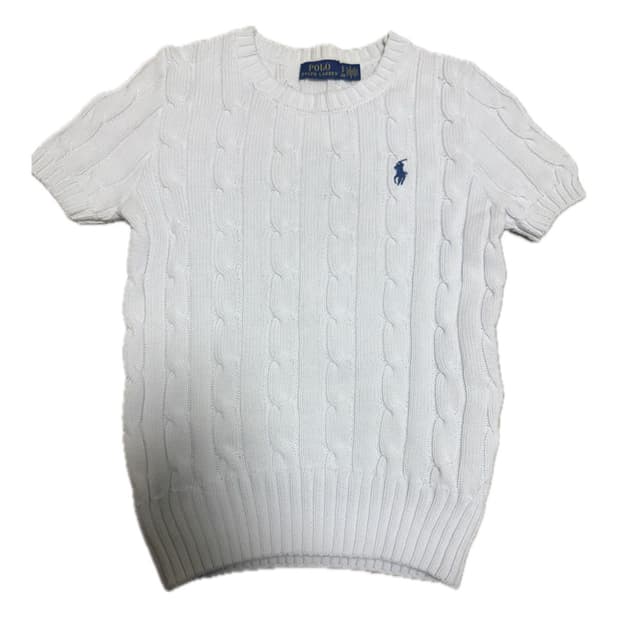 폴로 랄프로렌 케이블 반팔 니트