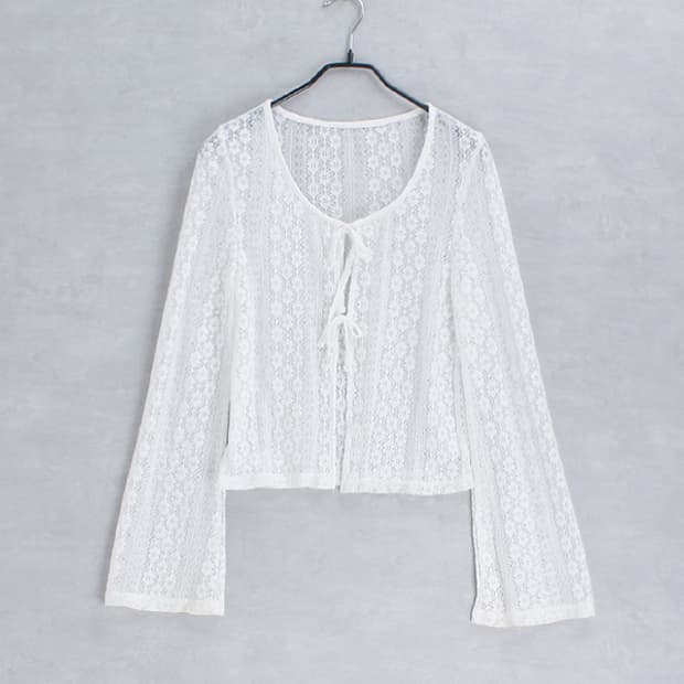 apres jour _ eyelet lace bolero top