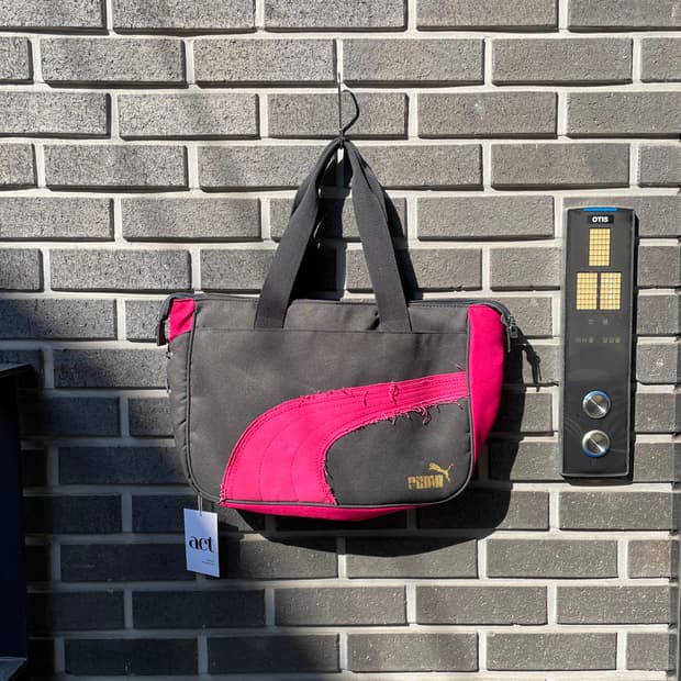 Puma 퓨마 데미지 로고 코튼백 라지