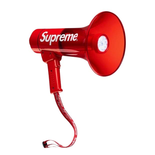 슈프림 파일 워터프루프 메가폰 레드 -21FW