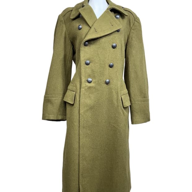 80s 루마니아군 울 코트