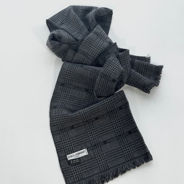 돌체앤가바나 로고 울 머플러