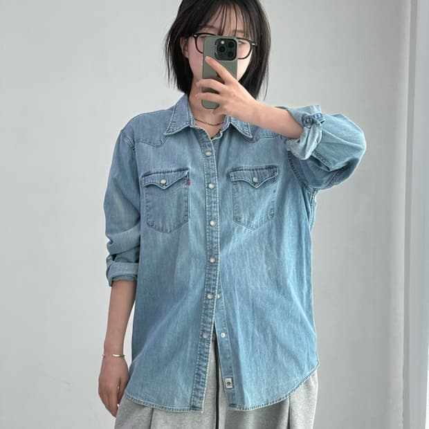 리바이스 데님셔츠
