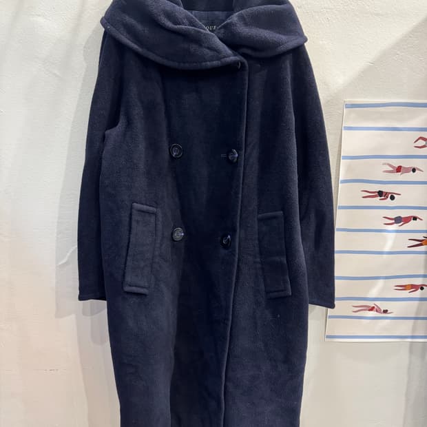 japan vintage 양모 더블버튼 코트