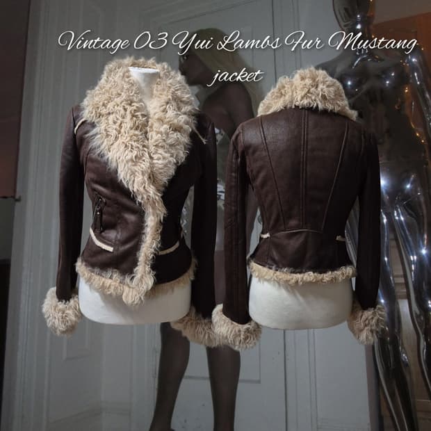 Vintage 03 Yui Lambs Fur Mustang jacket