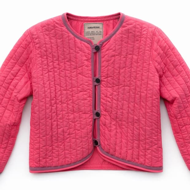 자딕앤볼테르 퀼팅 자켓 핑크 S