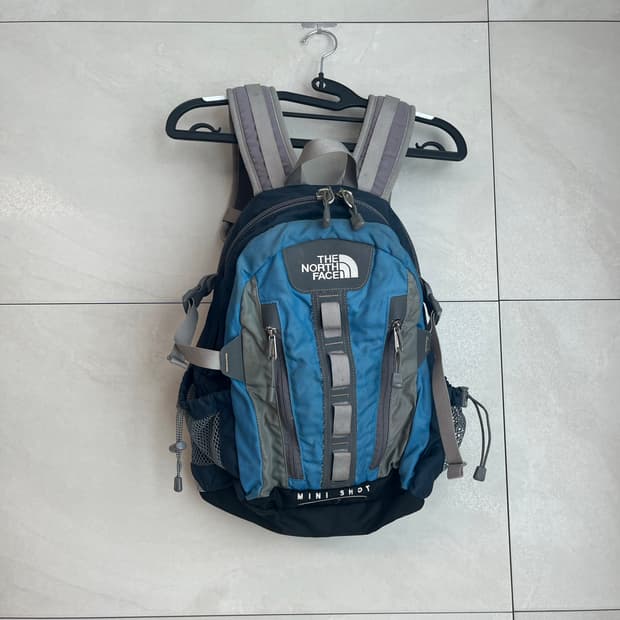 노스페이스 미니샷 백팩 블루