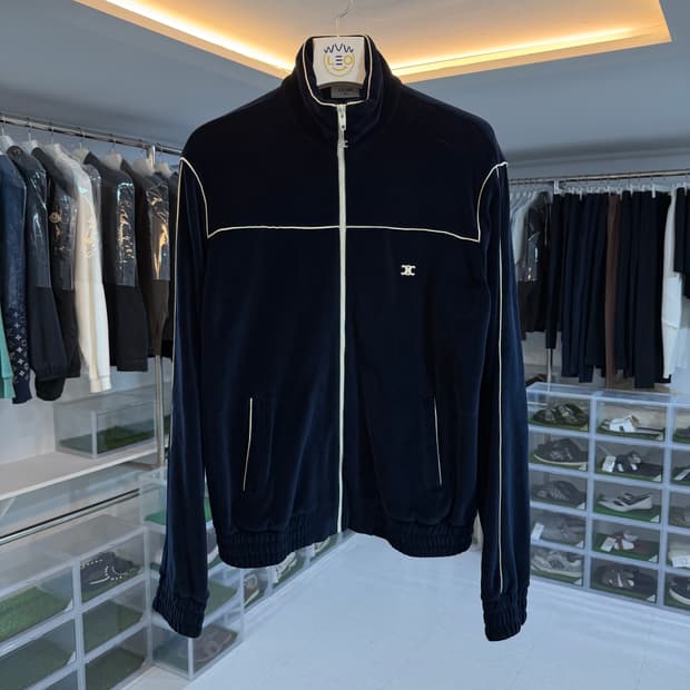 [리오브] 셀린느 트리오페 벨루어 트랙 벨벳 집업