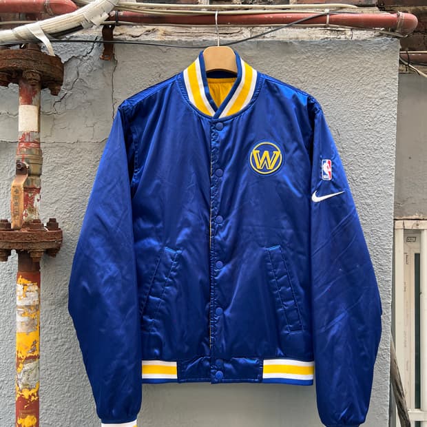 나이키 NBA 골든스테이트 워리어스 블루종 자켓 (정품)