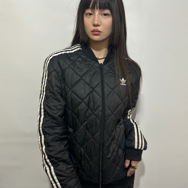 90s ADIDAS 오리지널 퀼팅 패딩 자켓
