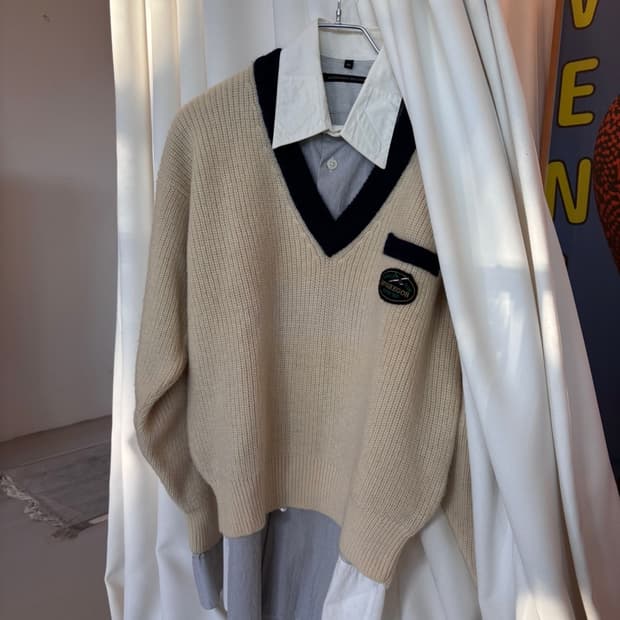 Vintage Mcgregor V-neck Wool knit