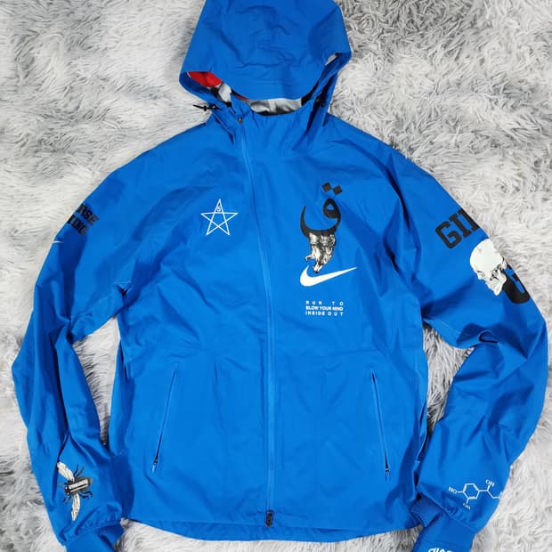 나이키 언더커버 갸쿠소우 바람막이 블루