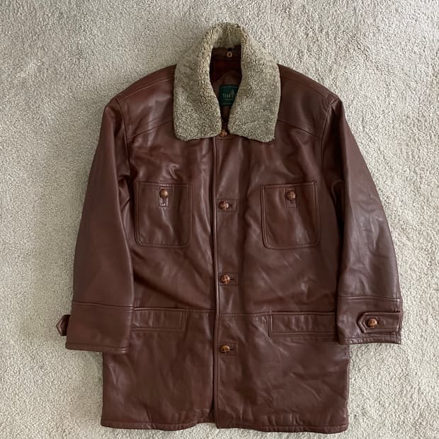 vintage men's sheepskin coat