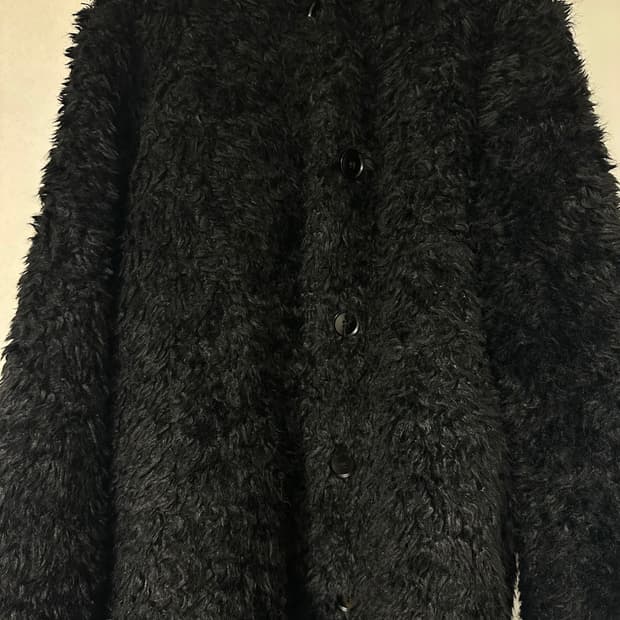 빈티지 블랙 털 자켓