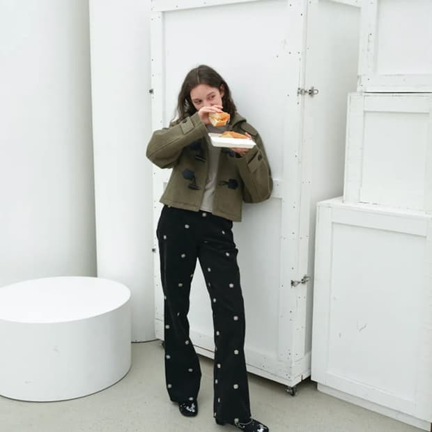 엔조 블루스 데이지 부츠컷 코듀로이 팬츠