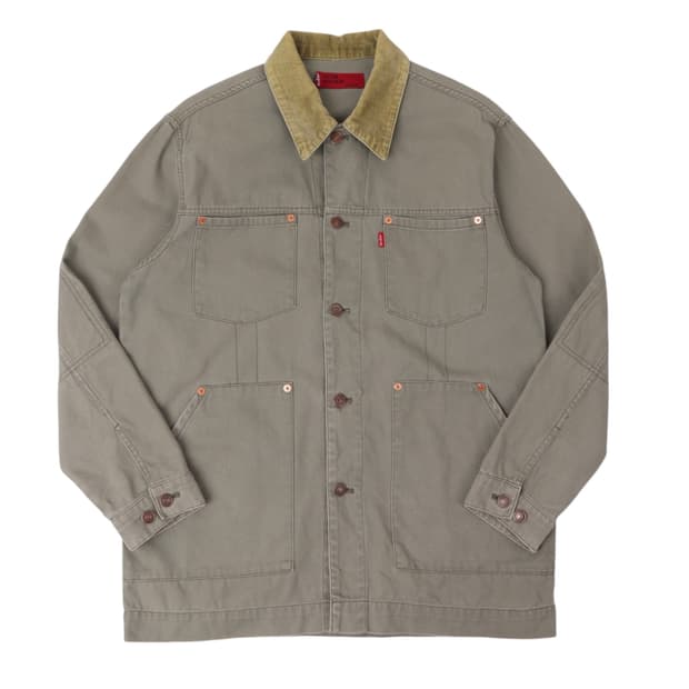 리바이스 레드탭 코듀로이카라 워크 자켓