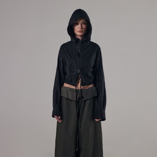 트리밍버드 실키 후드 셔츠