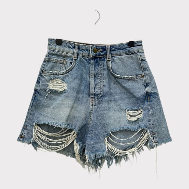 자라 ZARA 데미지 데님 숏팬츠 반바지 34사이즈