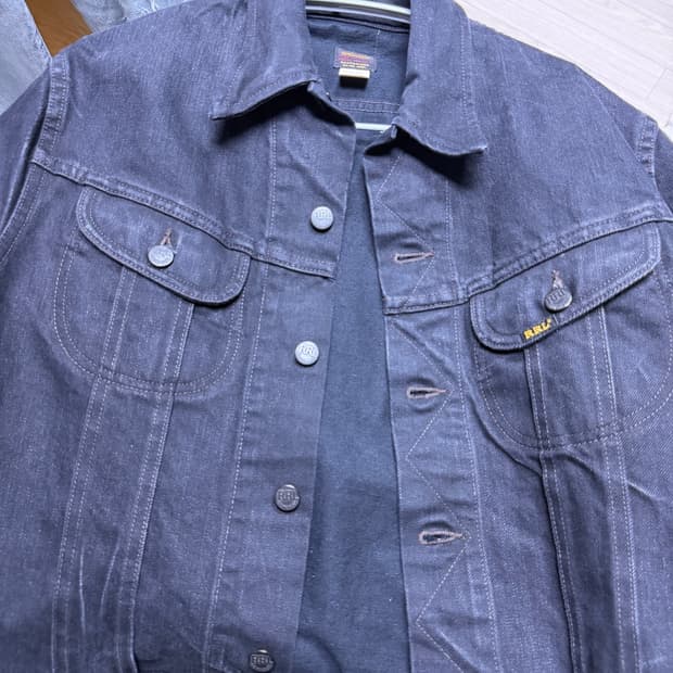 RRL 데님자켓 블랙 사이즈 s 판매합니다 